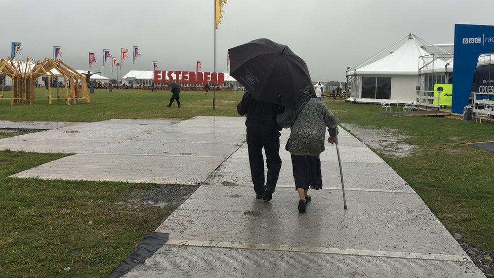 Rain at the Eisteddfod