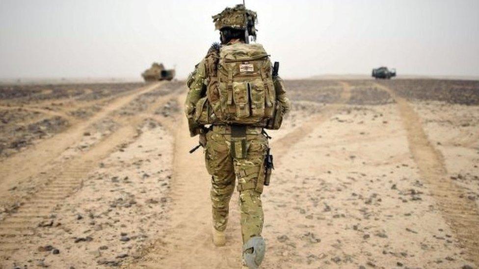 British Army Officer in Helmand province