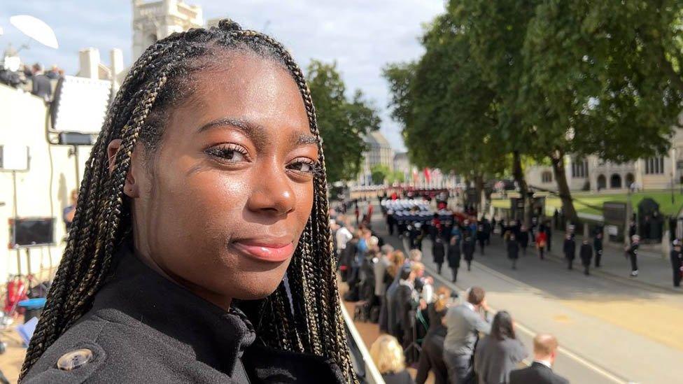 Newsround's Shanequa at Westminster Abbey