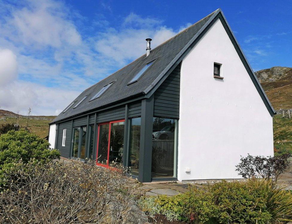 The Malcomson family home in Nesting, Shetland