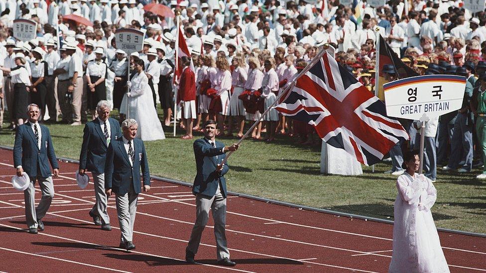 Opening ceremony of Summer Olympics in Seoul in 1988