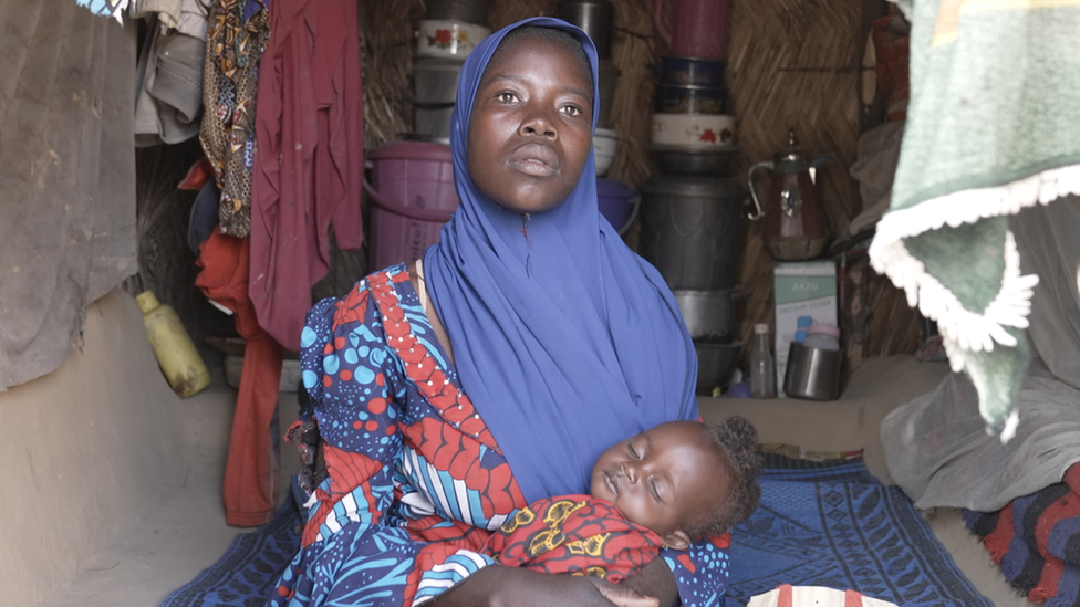 Hawa Goni and her daughter Amina