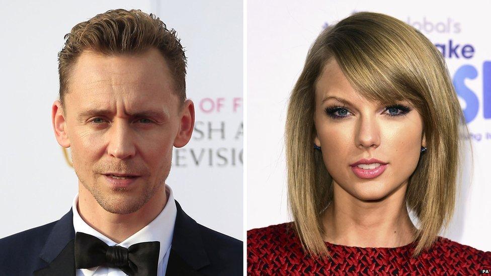 Taylor Swift and Tom Hiddleston