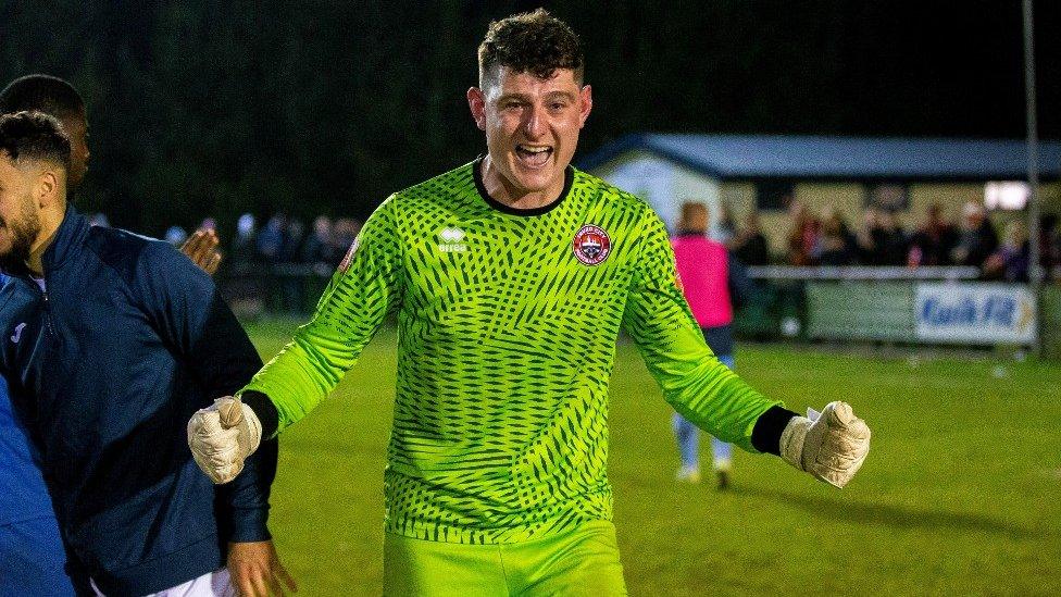 Penalty-saving goalkeeper James Hamon joined Truro City from Exeter City in the summer of 2019