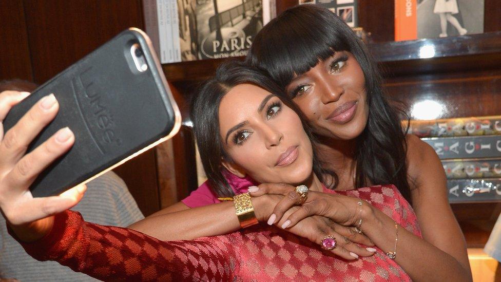 Kim Kardashian West and Naomi Campbell