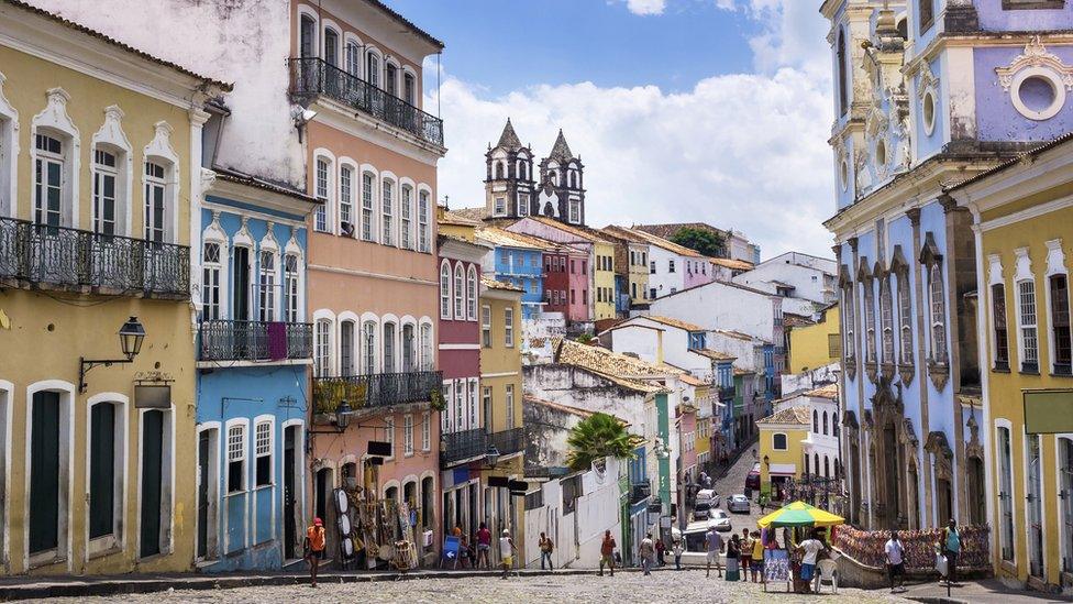 Historic district of Pelourinho in Salvador da Bahia, Brazil