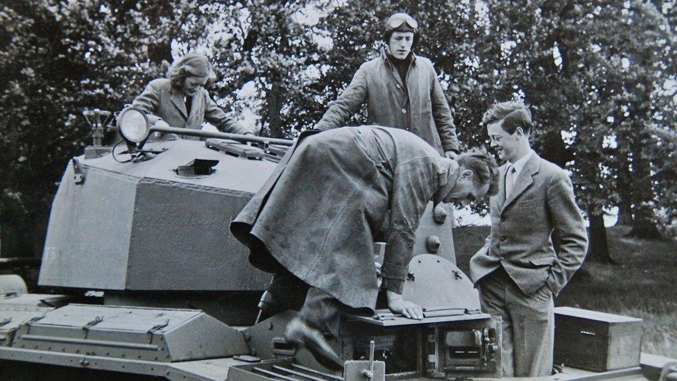 Testing landing craft at Blenheim Palace