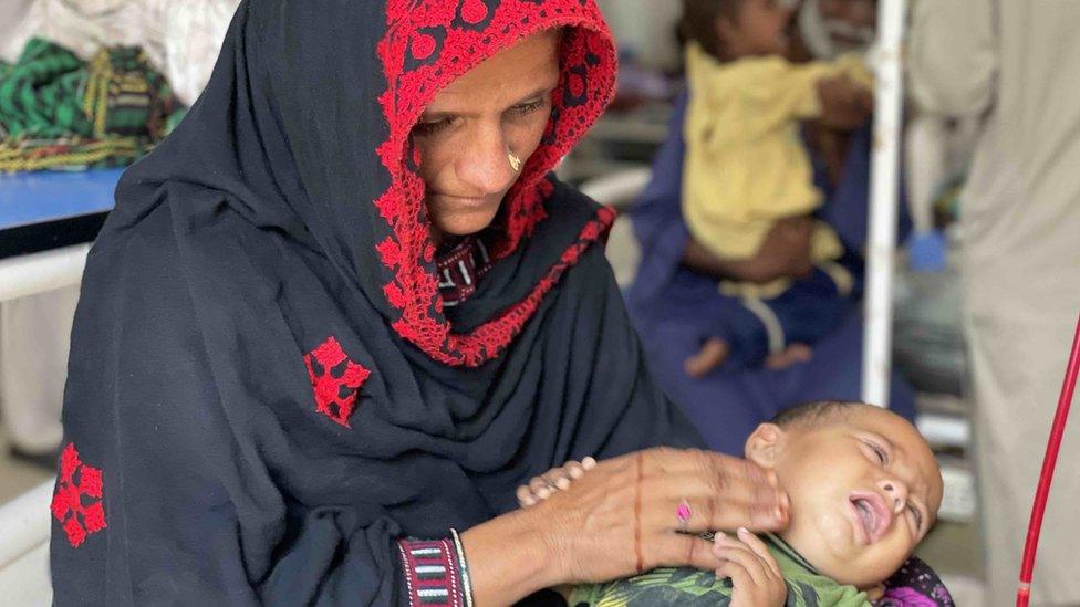 Noor Zaidi and baby Saeed