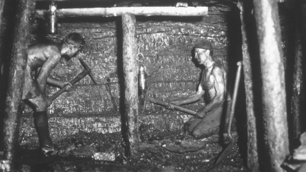 Miners at work in 1930