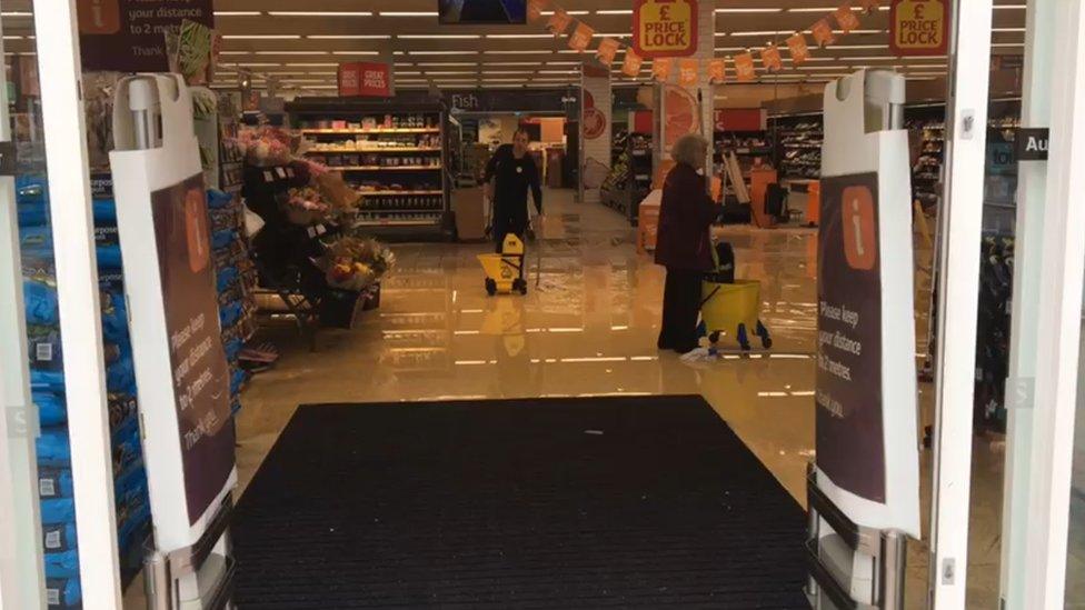 Flooded Sainsbury's