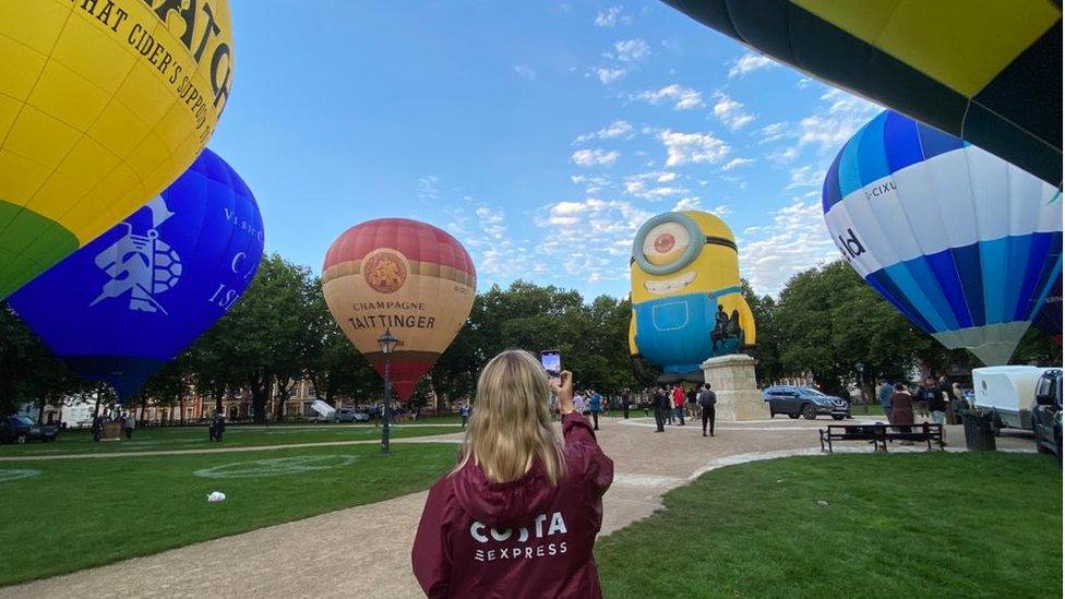 Hot air balloons