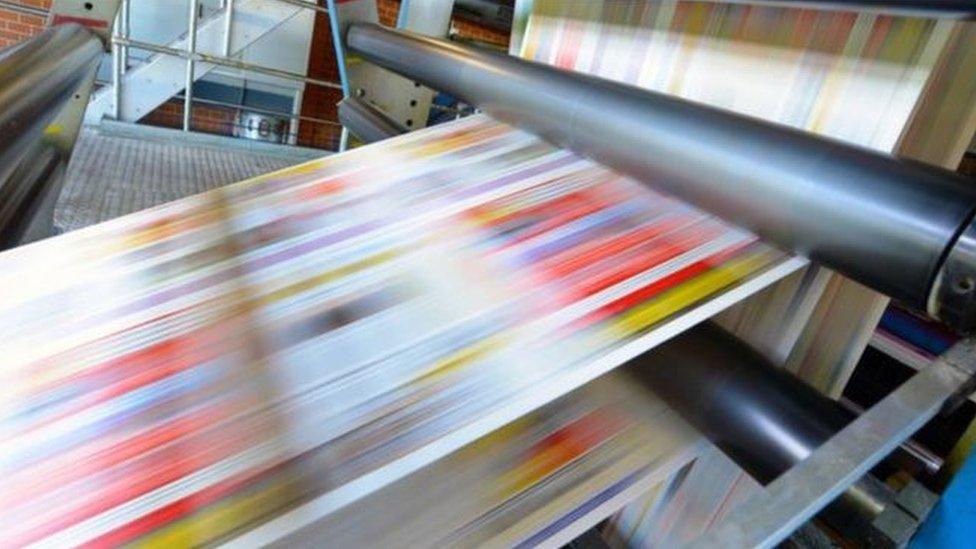 Newspapers printing