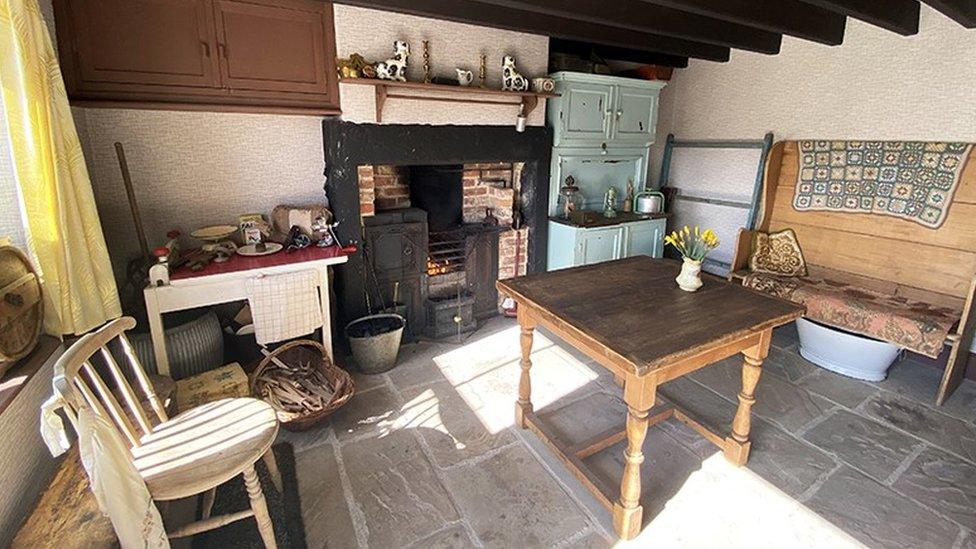 Interior of the farmhouse