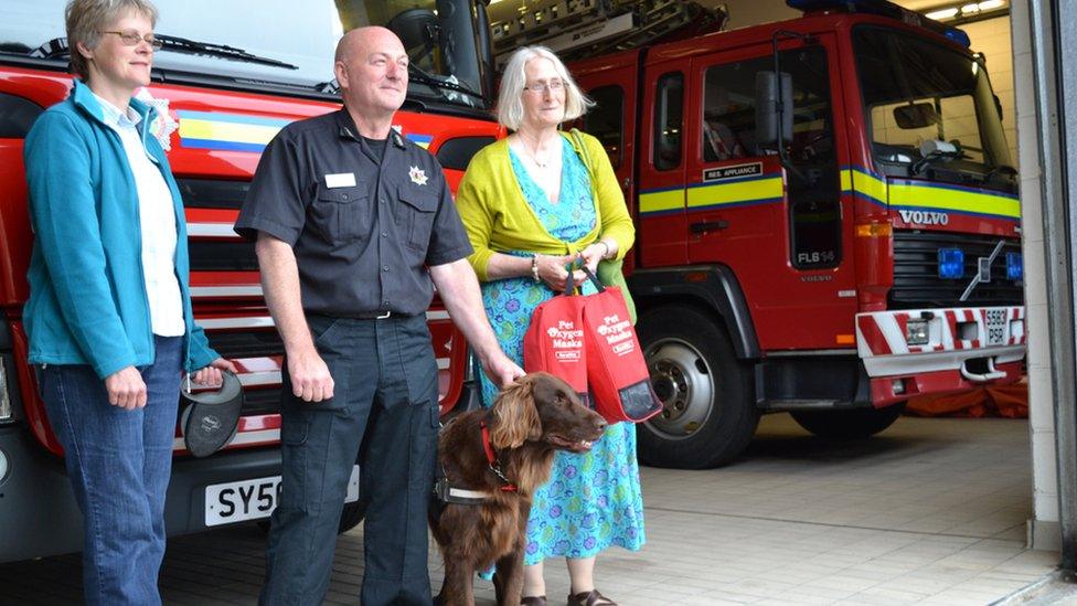 Donation of fire masks