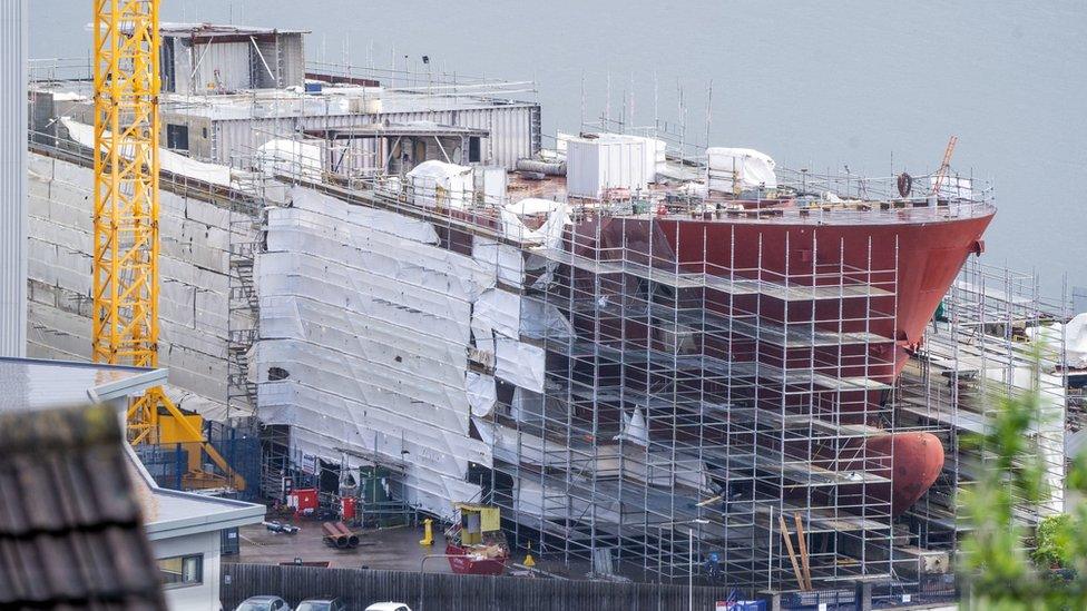 work on the ferry