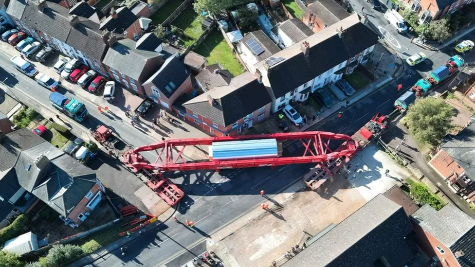 Abnormal load passing through Ipswich