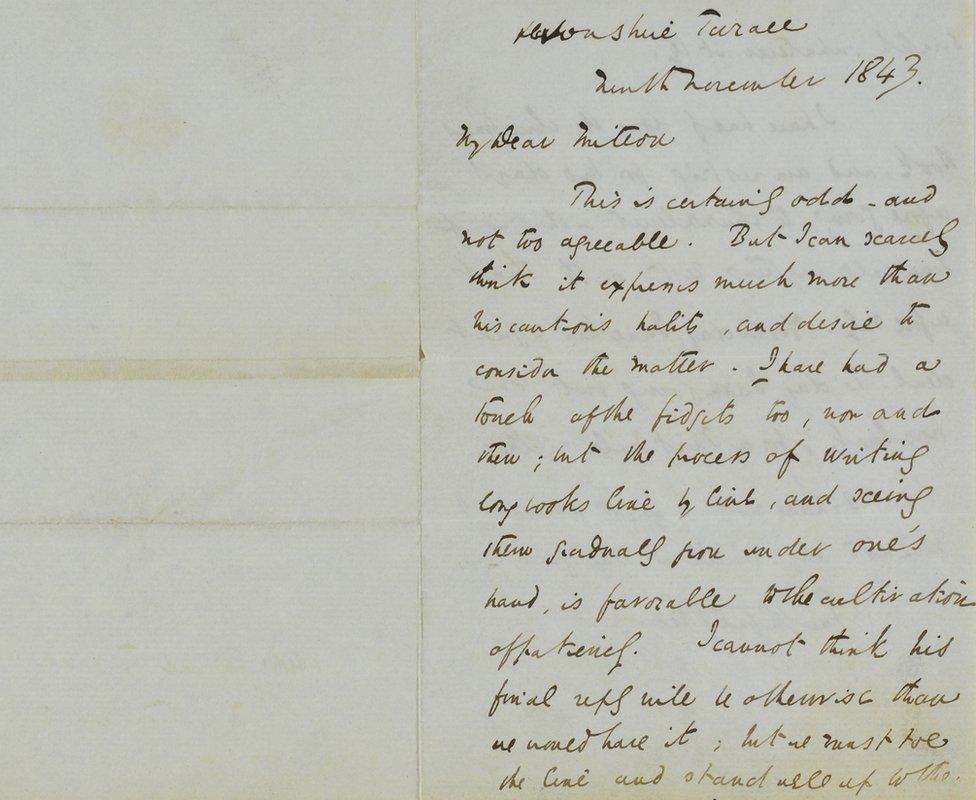 Charles Dickens letter