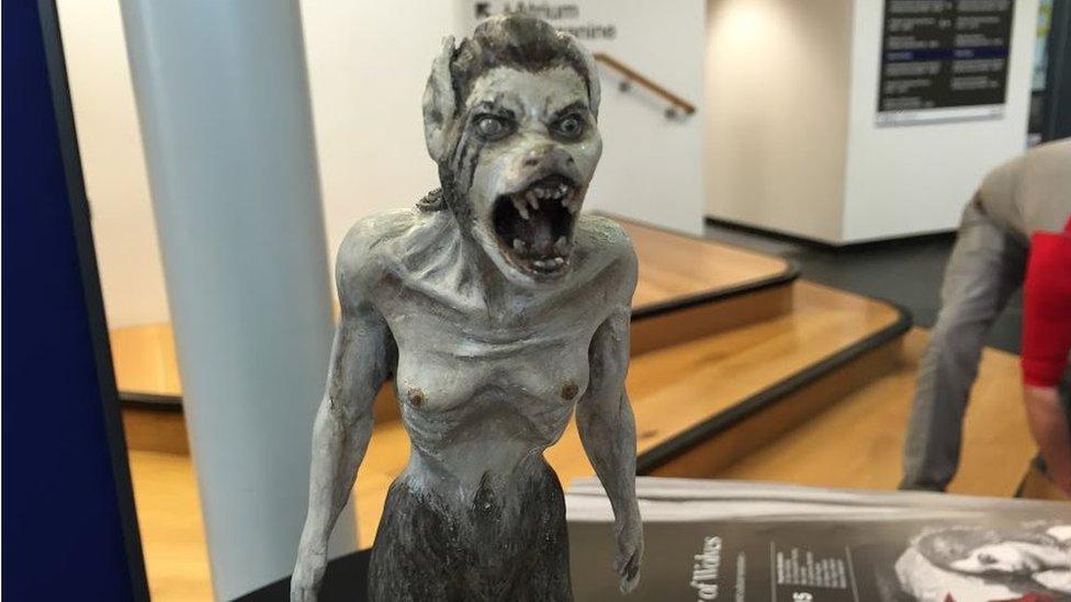 Werewolf statue