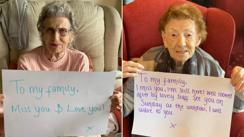 Yvonne Burden, 87 (left) and Margaret Burnett, 96