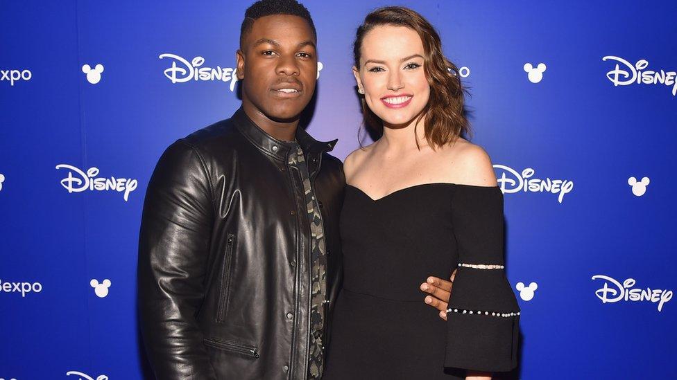 John Boyega and Daisy Ridley