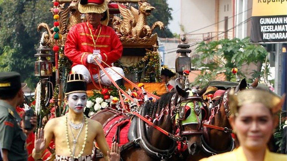 The wedding parade for Indonesian President Joko Widodo's daughter