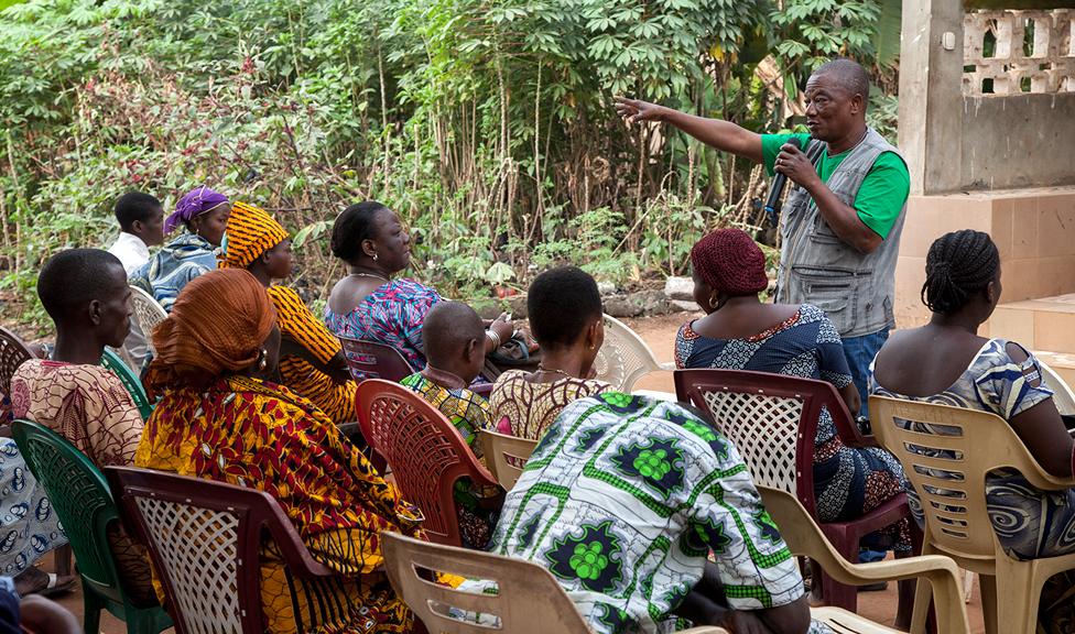 Gregoire addresses an audience on the subject of mental health