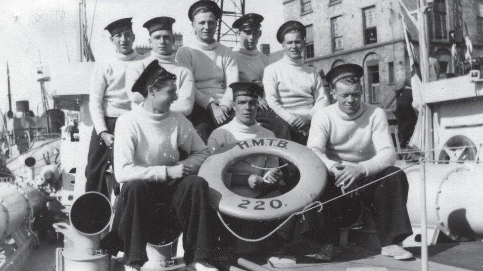 The crew of Rick's boat that was on lost on 13 May 1942