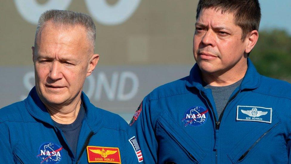 Astronaut's Doug Hurley and Bob Behnken.