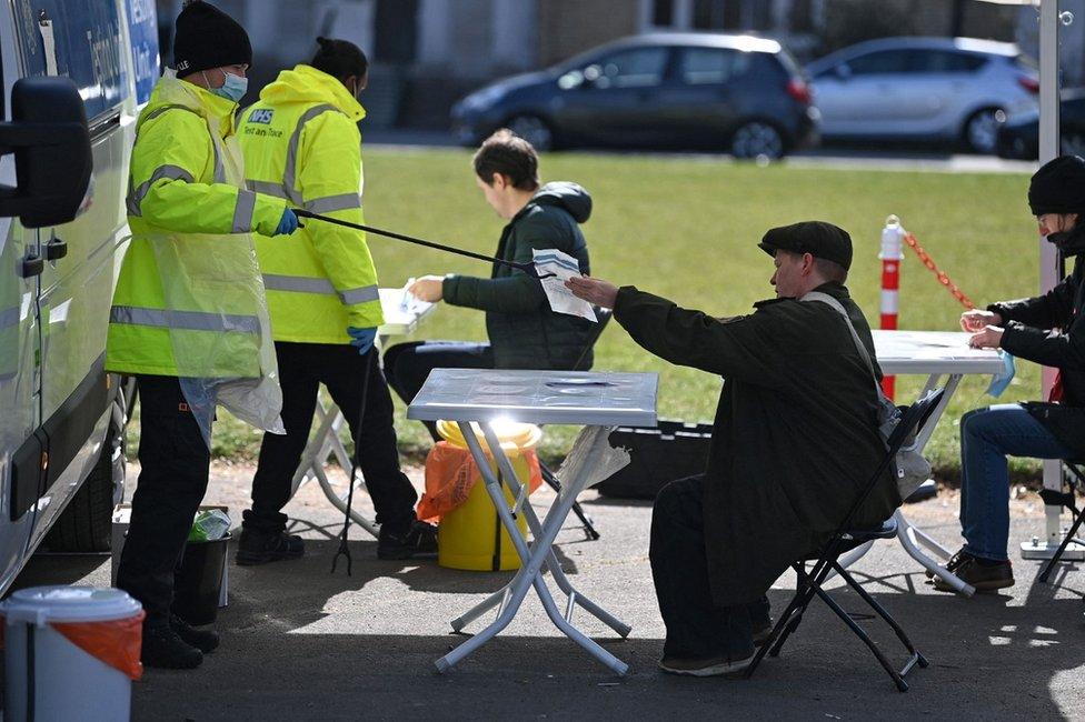 Testing centre in Brockwell Park