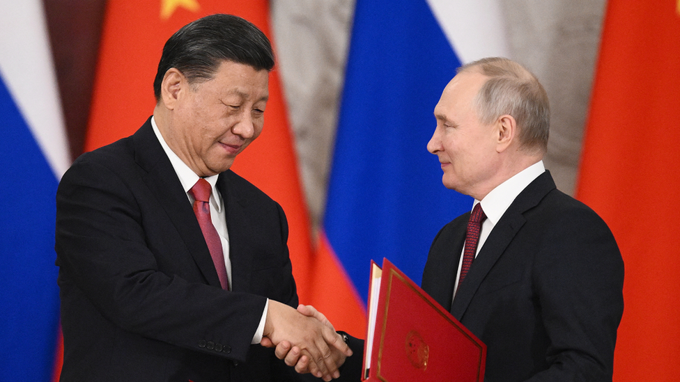 President Putin and President Xi meet in Moscow for a second day of talks