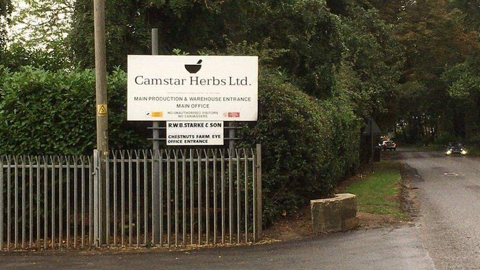 Camstar Herbs Ltd entrance, Eye