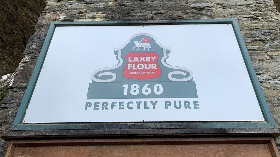 Laxey Flour sign