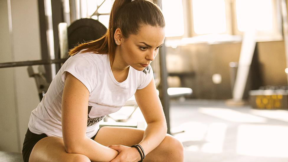 Woman at a gym