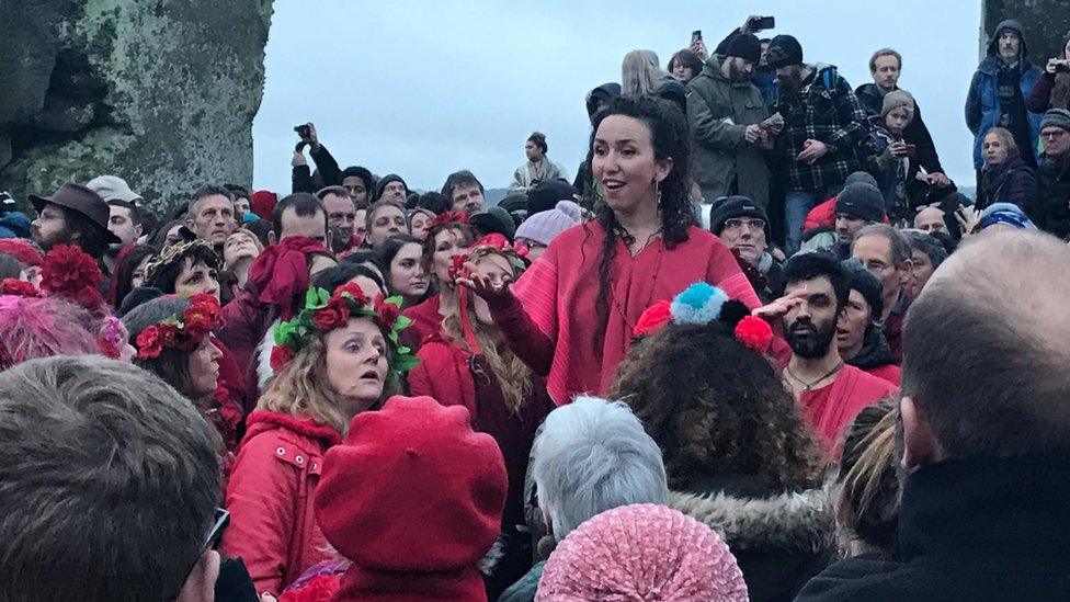 Winter Solstice sunrise 2017 at Stonehenge