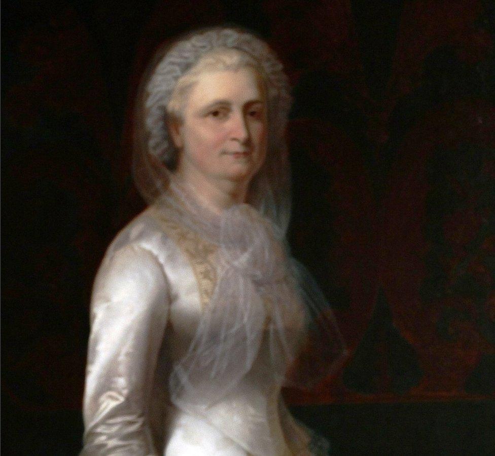 A painting of Martha Washington