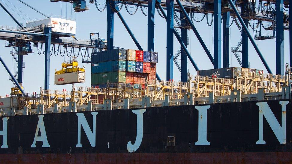 Hanjin container ship