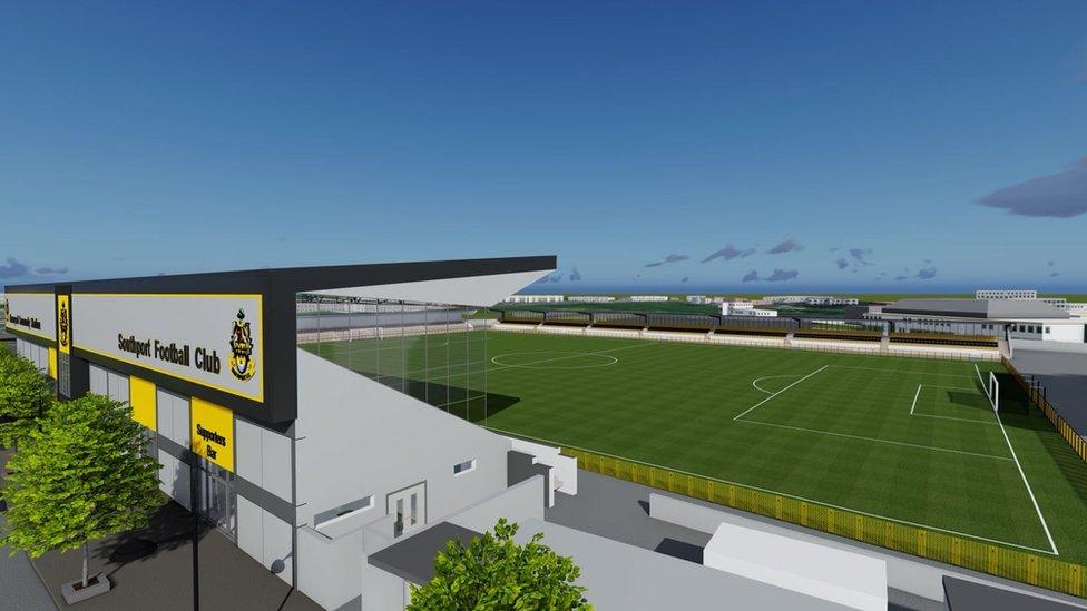 Artist's impression of the refurbished ground