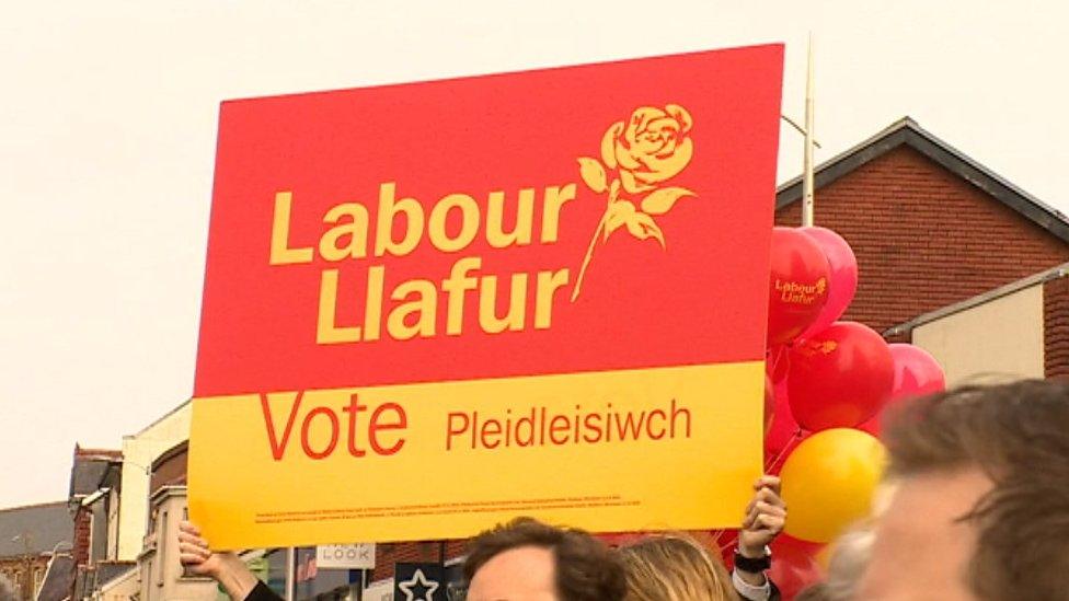 Welsh Labour campaign banner