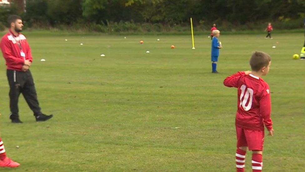 Buckley Town JFC on the pitches they use