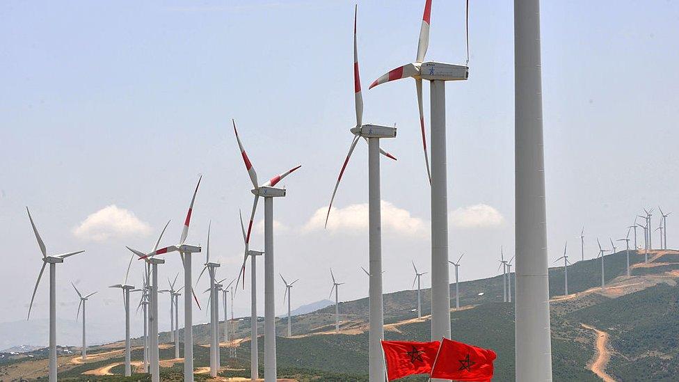 wind turbines near Tangiers