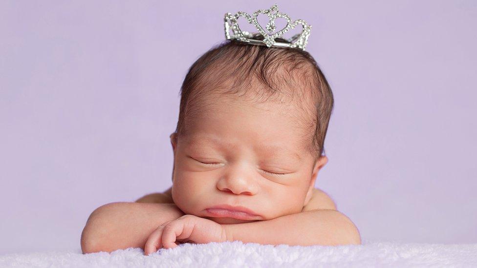 Baby with a crown