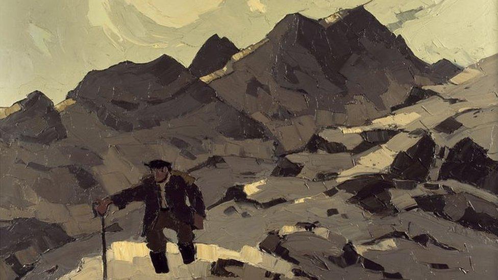 Image of Farmer on the Mountain - Sir Kyffin Williams