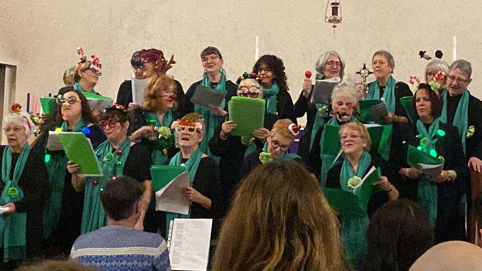 The singers meets weekly in St Paul's Church in Barnsley