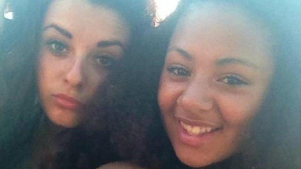 Megan Marchant (left) and Destiny James-Keeling (right)