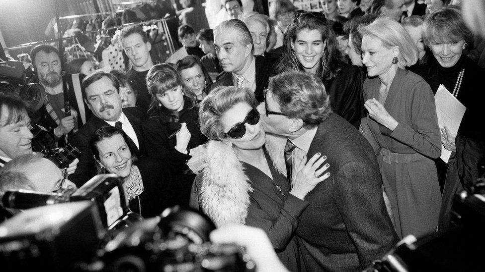 Catherine Deneuve and Yves Saint Laurent