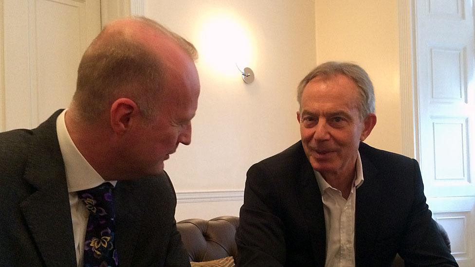 Sean Ley and Tony Blair