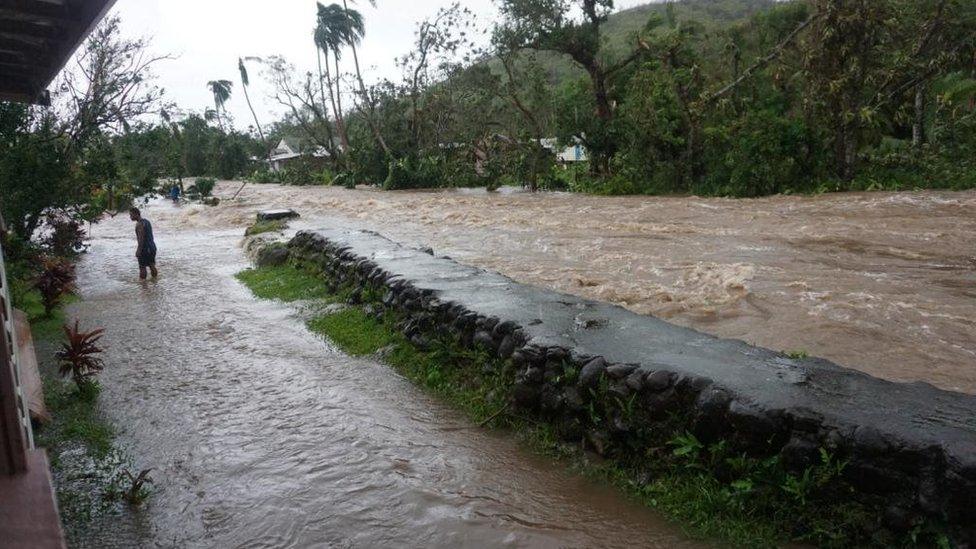 The damage caused by the cyclone