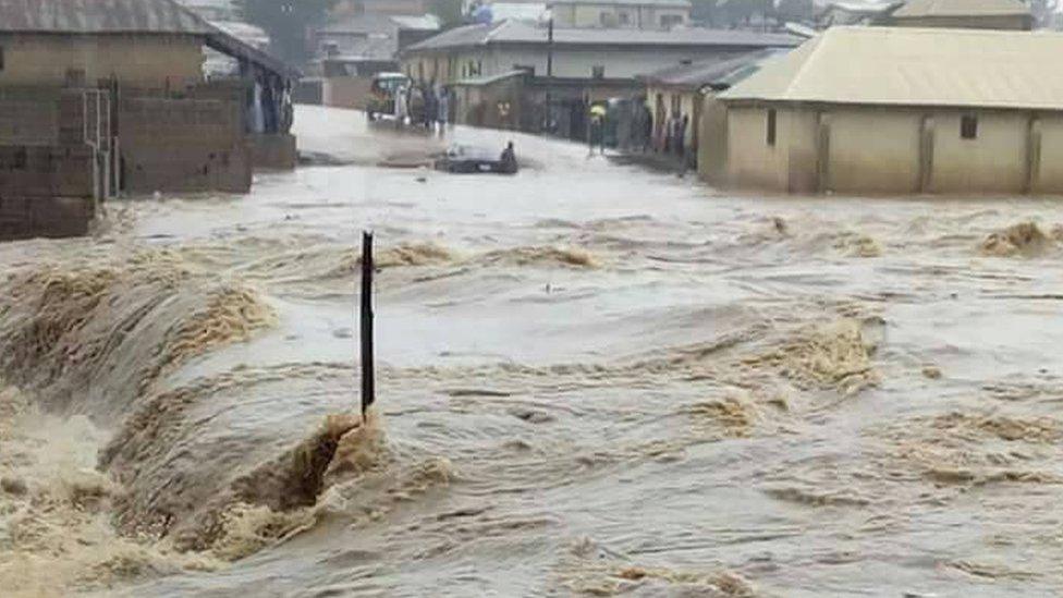 A Flooded street