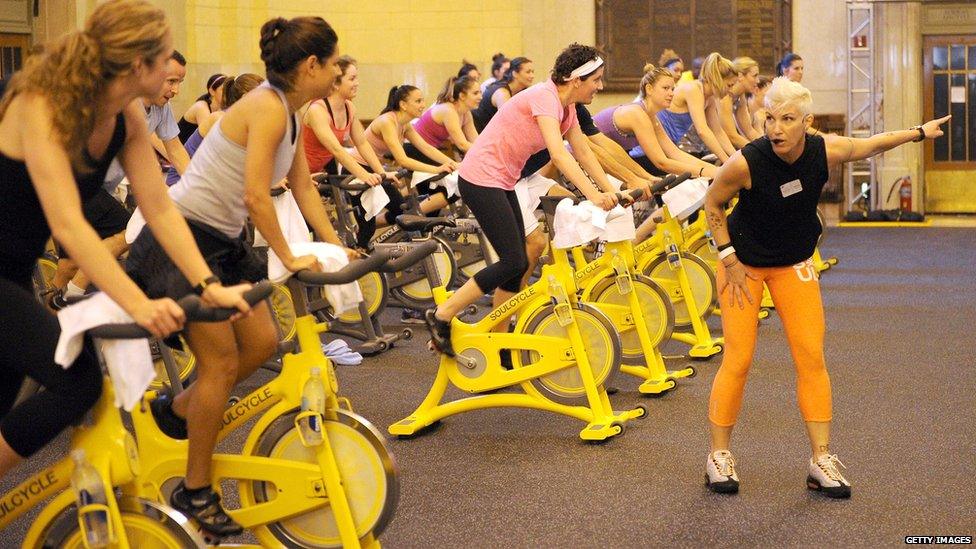 Soul Cycle event in Grand Central