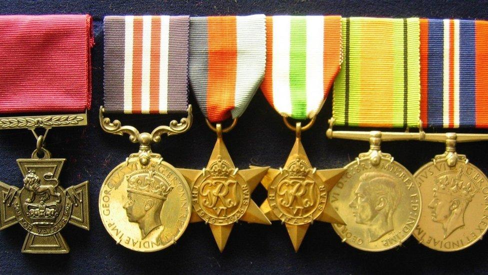 Medal awarded to Sgt Rogers